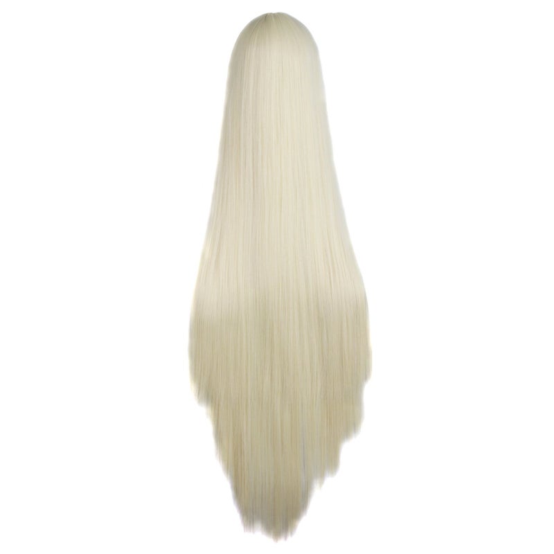 MapofBeauty 40"/100cm Natural Soft Straight Long Cosplay Wig (Light Blonde) - Image 2
